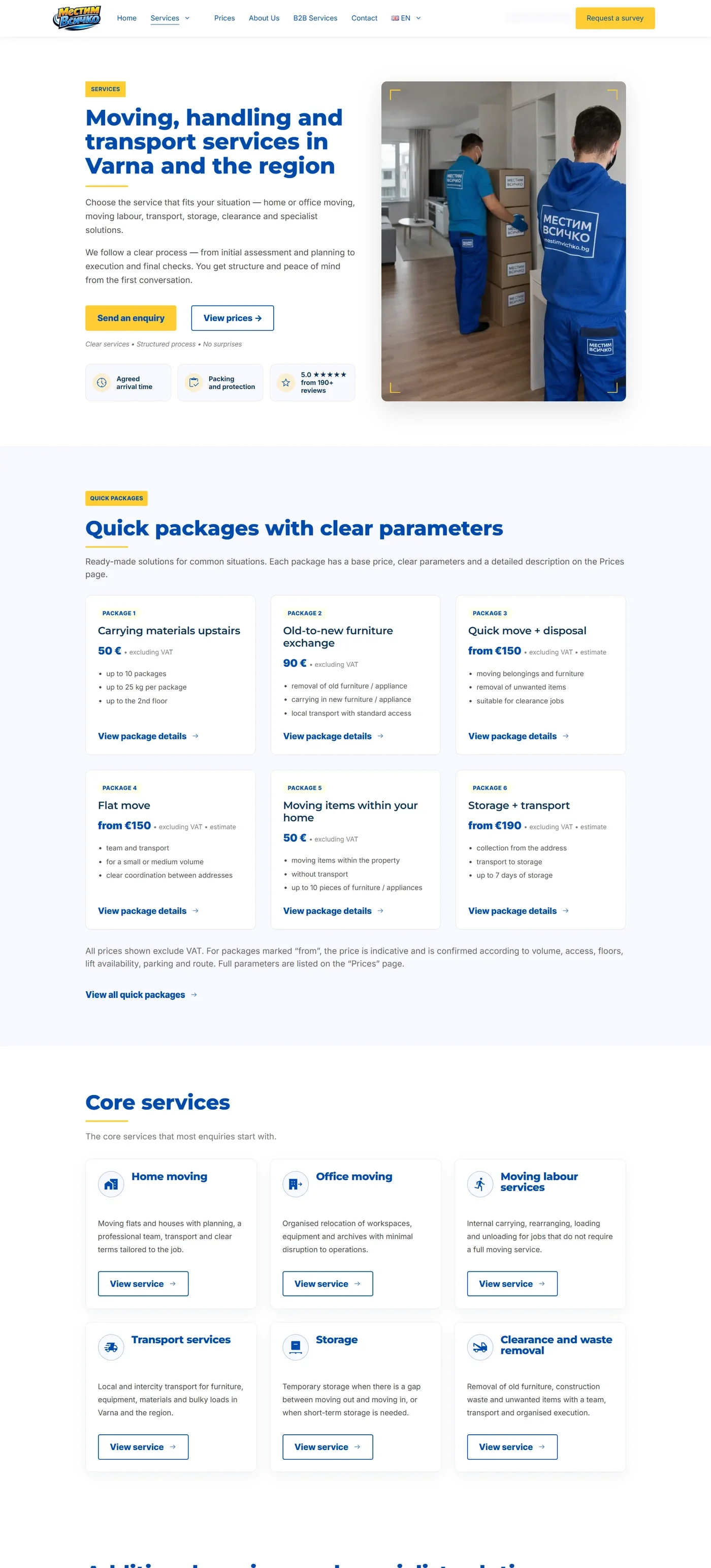 Current Mestimvsichko service overview
